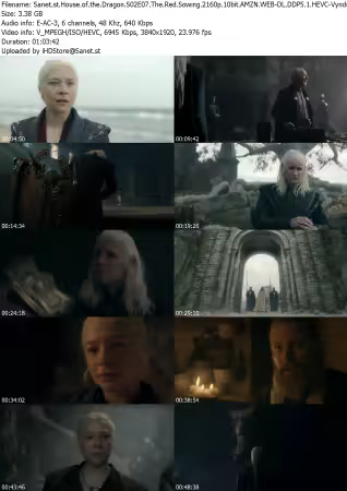 House of the Dragon S02E07 The Red Sowing 2160p 10bit AMZN WEB-DL DDP5 1 HEVC-Vyndros