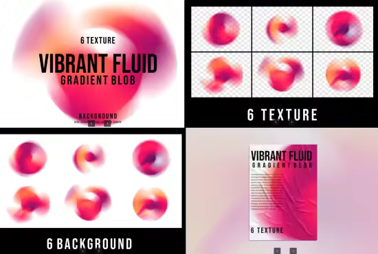 EE - Vibrant Fluid Gradient Blob QSRB8BE