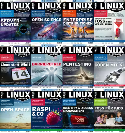 Linux Magazin - Full Year 2025 Collection