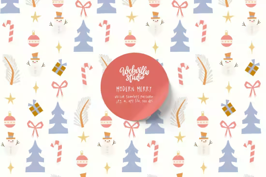 EE - Modern Merry Vector Pattern YAL8AE5