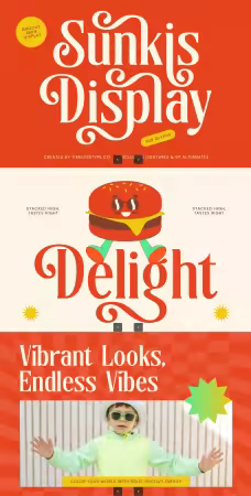 EE - Sunkis Display - Groovy Serif Display Font H3QGTX5