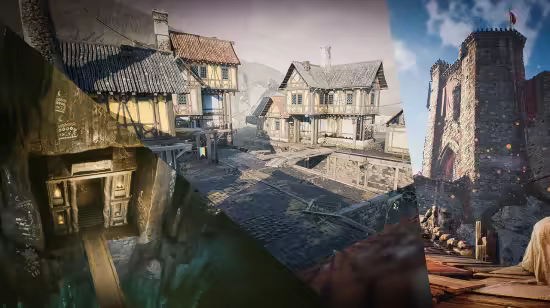 Unreal Engine Marketplace - Fantasy Bundle Environment Kit 3 in 1 (5.3)
