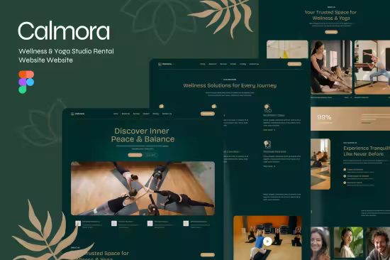 EE - Calmora - Wellness &amp; Yoga Studio Figma Template SC2A5JU