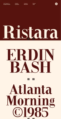 EE - Ristara – Classic Serif Font TVURHR4