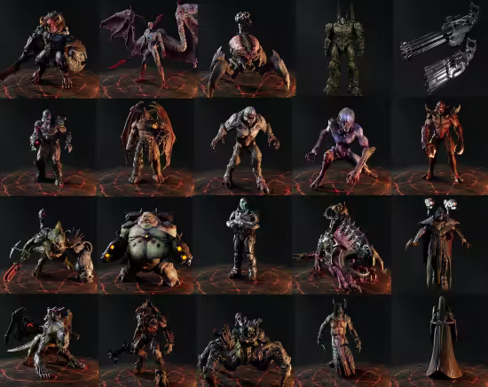Doom: The Dark Ages 3D Characters Collection - 3D Model