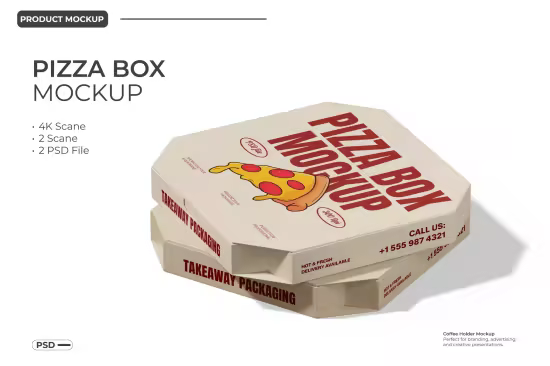 EE - Pizza Box Mockup – Realistic Mockup SYMXEWJ