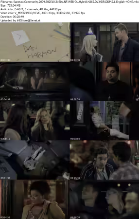 Community 2009 S02E10 2160p NF WEB-DL Hybrid H265 DV HDR DDP 5 1 English-HONE