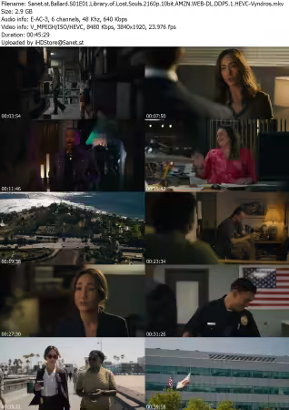 Ballard S01E01 Library of Lost Souls 2160p 10bit AMZN WEB-DL DDP5 1 HEVC-Vyndros
