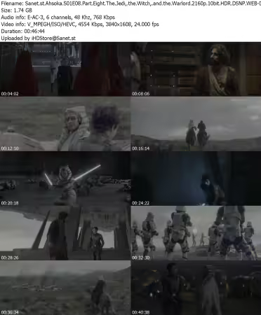 Ahsoka S01E08 Part Eight The Jedi, the Witch, and the Warlord 2160p 10bit HDR DSNP WEB-DL DDP5 1 HEVC-Vyndros