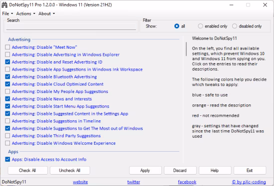 DoNotSpy11 Pro 1.2.1 Multilingual