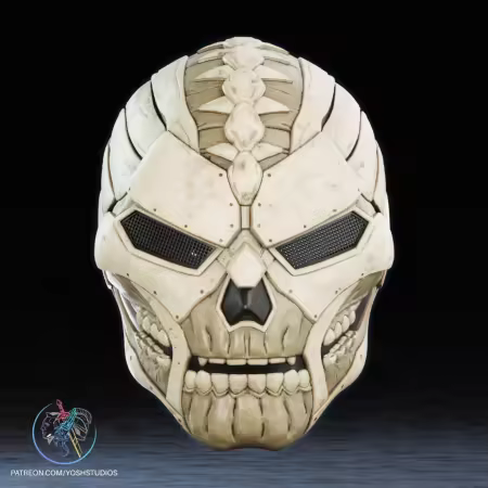 Bone Doom Helmet - 3D Model