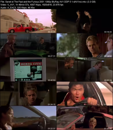 The Fast and the Furious 2001 1080p BluRay AV1 DDP 5.1-dAV1nci