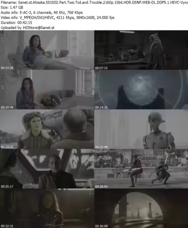 Ahsoka S01E02 Part Two Toil and Trouble 2160p 10bit HDR DSNP WEB-DL DDP5 1 HEVC-Vyndros