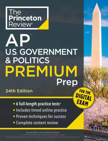 Princeton Review AP U.S. Government &amp; Politics Premium Prep(College Test Preparation), 24th Edition