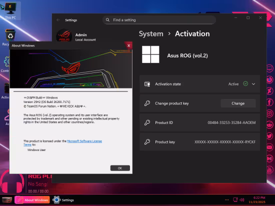 Windows 11 Enterprise LTSC 25H2 Build 26200.7171 Asus ROG (vol.2)
