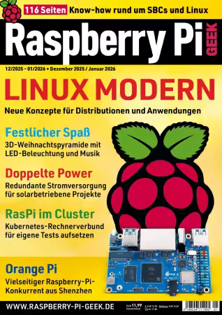 Raspberry Pi Geek - Dezember 2025 / Januar 2026 (True PDF)