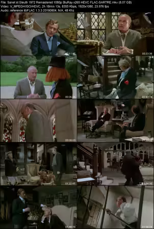 Sleuth 1972 Remastered 1080p BluRay x265 HEVC FLAC-SARTRE