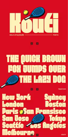 EE - Kouti - Bold Athleisure Fonts TU8297N