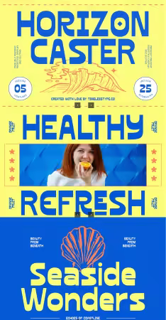 EE - Horizon Caster - Freestyle Display Font ZBV7QXH