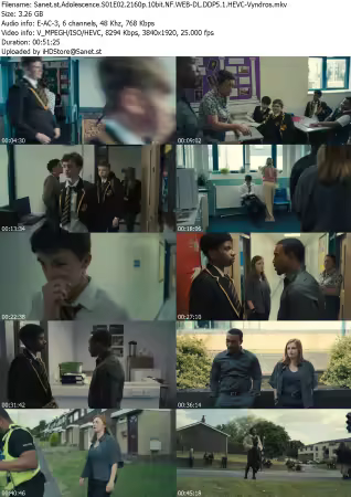 Adolescence S01E02 2160p 10bit NF WEB-DL DDP5 1 HEVC-Vyndros