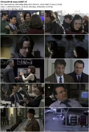 Chain Reaction 1996 1080p BRRip HEVC HDR AC3 - ASUS