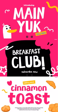 EE - Mainyuk – Playful Display Font PNRLEBE