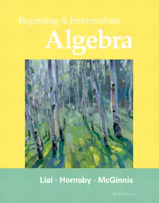Beginning and Intermediate Algebra, 5th Edition