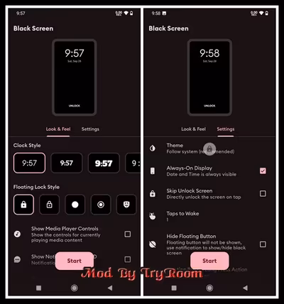 Black Screen: video screen off v1.9.9