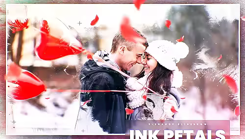 MA Ink Petals Slides Opener 2971576 - Project for After Effects