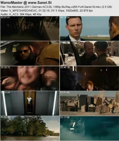 The Mechanic 2011 German AC3 DL 1080p BluRay x265-FuN