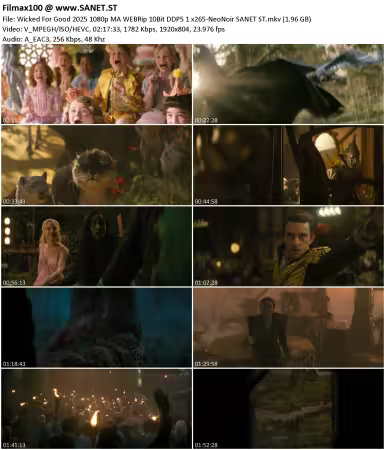 Wicked For Good 2025 1080p MA WEBRip 10Bit DDP5.1 x265-NeoNoir