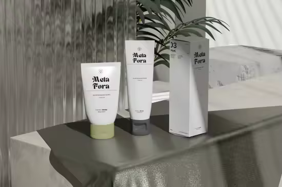 EE - Cosmetic Tube and Box Mockup FYRCDM2