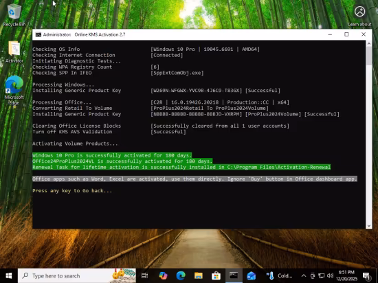 Windows 10 Pro 22H2 build 19045.6691 With Office 2024 Pro Plus Multilingual Preactivated November 2025