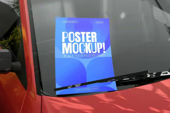 EE - Poster Windshield Mockup #03 WHGQHA6