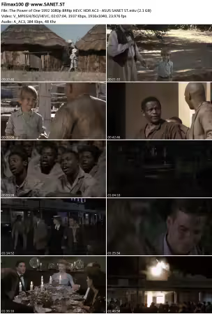 The Power of One 1992 1080p BRRip HEVC HDR AC3 - ASUS