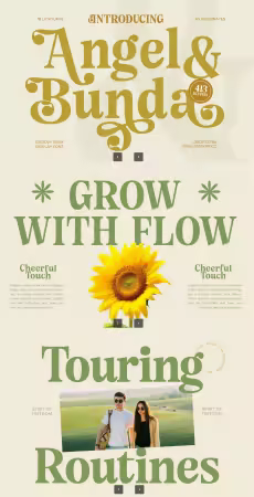EE - Angel &amp; Bunda - Groovy Serif Display Font 8F7FSPK