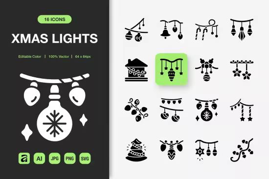 EE - Xmas Lights Solid Icons S4VR8E5