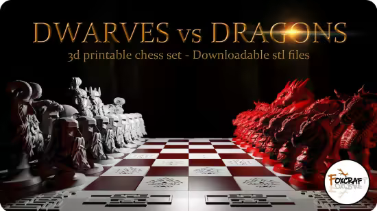 Dwarves vs Dragons - 3D Model