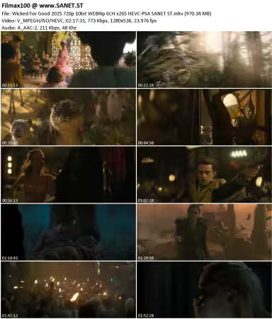 Wicked For Good 2025 720p 10bit WEBRip 6CH x265 HEVC-PSA