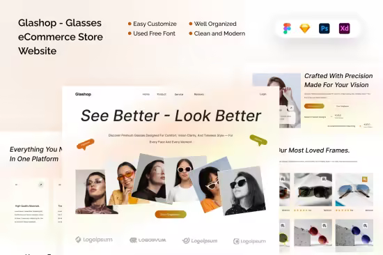 EE - Glashop - Glasses eCommerce Store Website 3AWJBMV