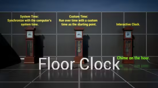 Unreal Engine Marketplace - Various Interactive Clock (4.25 – 4.27 and 5.0 – 5.5)