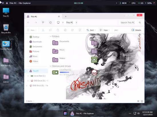 Windows 11 Pro 25H2 Build 26200.7462 Insanity 11