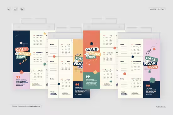 EE - Creative Minimalism Calendar 2026 5VPGMN8