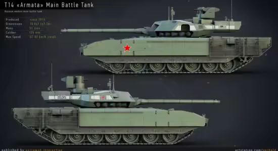 Unreal Engine Asset - T-14 Armata - Advanced Tank Blueprint (4.25 - 5.7)