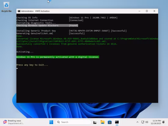 tiny11 Core 25H2 Build 26200.7171 Multilingual Preactivated