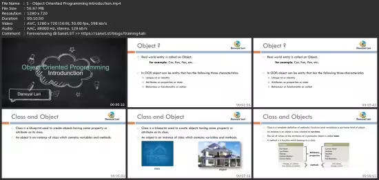 Object Oriented Programming Using Python