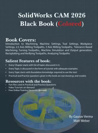 SolidWorks CAM 2026 Black Book, 7th Edition