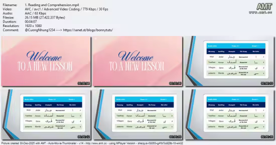 Arabic Language-Learn Reading, Writing, and Vocabs Easily!