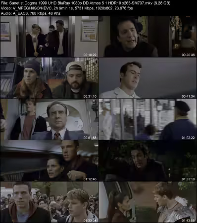 Dogma 1999 UHD BluRay 1080p DD Atmos 5.1 HDR10 x265-SM737