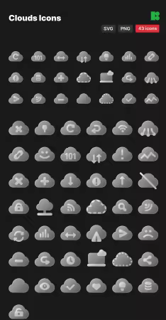 EE - Clouds Icon Set KCJ8DCR